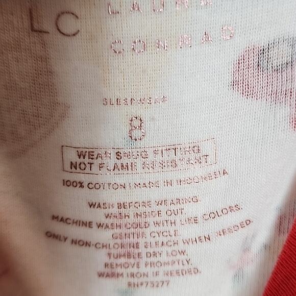 LC Lauren Conrad Christmas Holiday Pajama Top, Girls 8 - Picture 5 of 5
